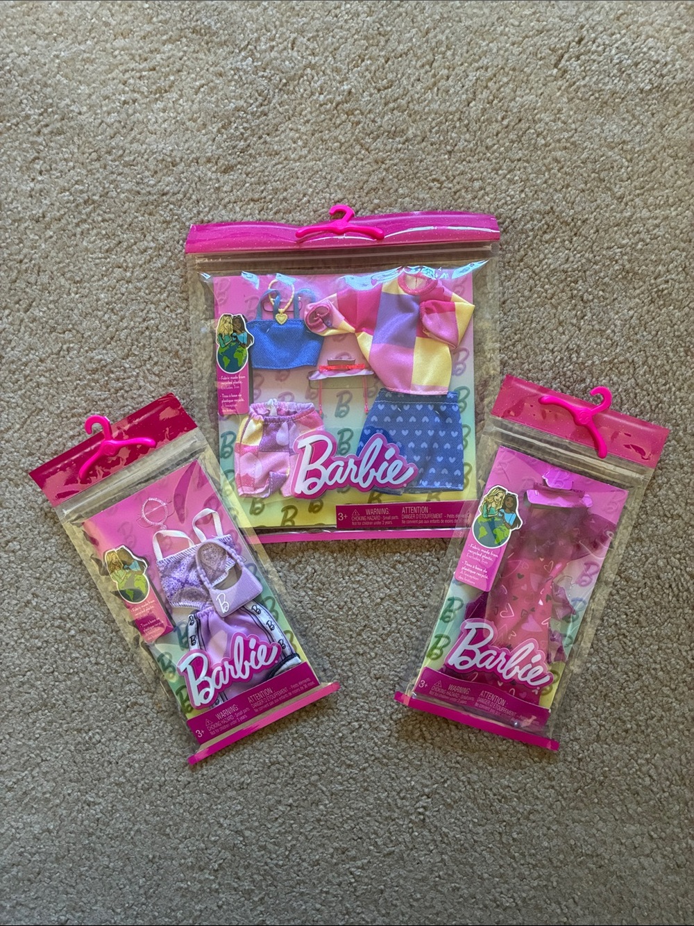 Barbie Fashion & Accessories - Three Packs
